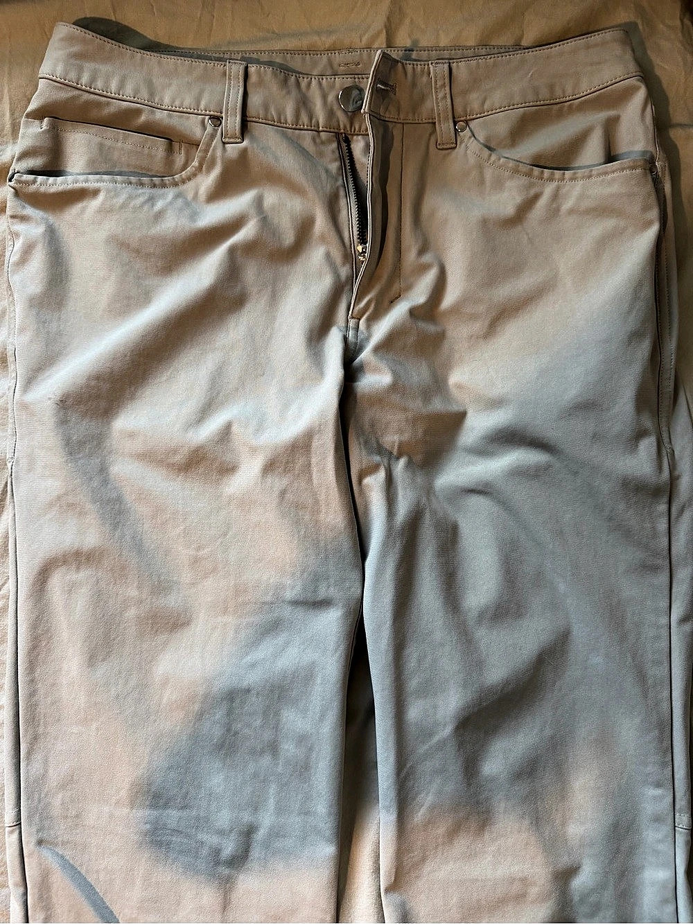 Lululemon ABC Classic-Fit 5-Pocket Pant Beige Straight Leg Pants